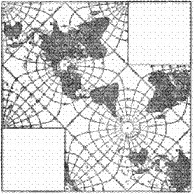 Quincuncial World Map